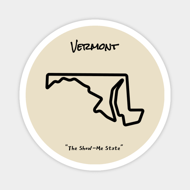 Truly Vermont Magnet by LP Designs